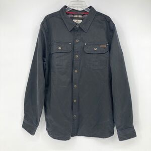 Legendary Whitetails Journeyman Shirt Jacket LARGE Navy Shacket Flannel Lined